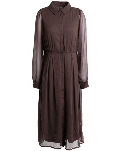 Vero Moda Midi Dress - Brown