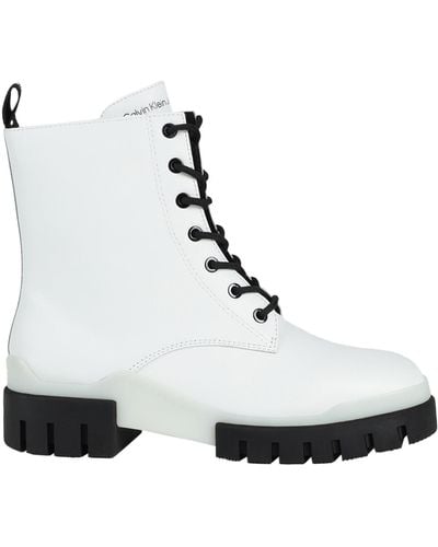 Calvin Klein Ankle Boots - White