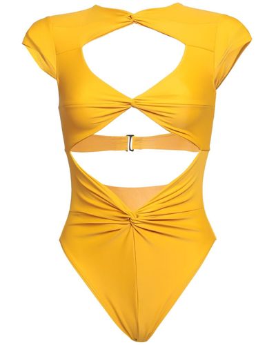 Yellow One-piece swimsuits and bathing suits for Women | Lyst