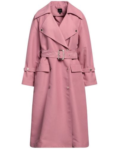 Armani Exchange Overcoat & Trench Coat - Pink