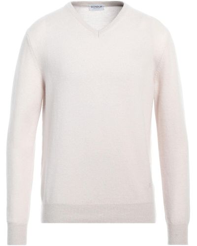 Dondup Ivory Sweater Merino Wool, Cashmere - White