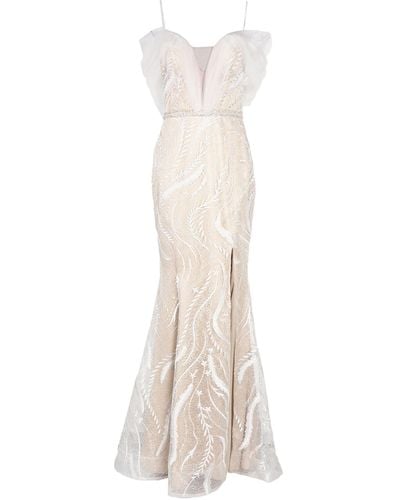 Forever Unique Maxi Dress Polyester - White