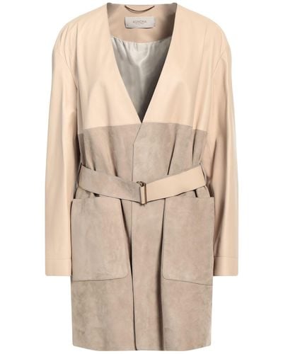 Agnona Overcoat & Trench Coat - Natural