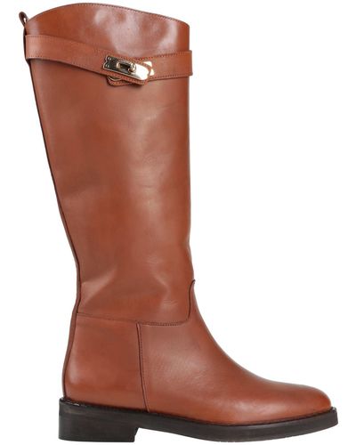 Accademia Knee Boots - Natural