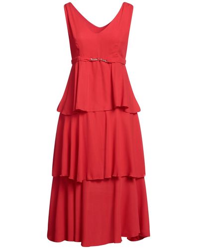 Rinascimento Midi Dress - Red