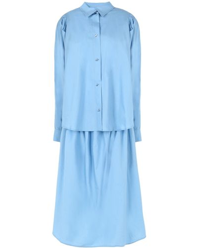 FRONT ROW SHOP Midi Dress - Blue