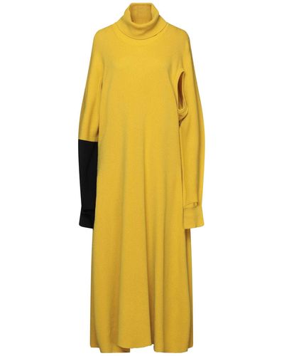 Issey Miyake Midi Dress - Yellow