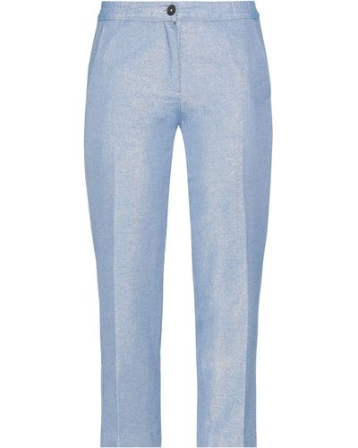 Massimo Alba Pantaloni Cropped - Blu