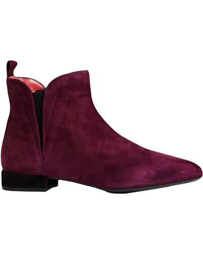 Pas De Rouge Ankle Boots - Purple