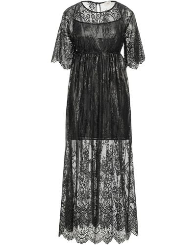 ViCOLO Maxi Dress Polyamide, Cotton, Polyester - Black