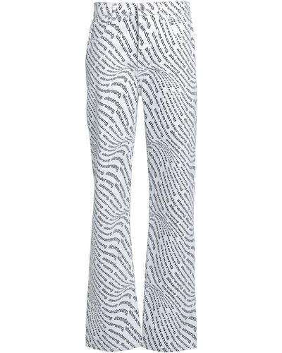 Alexander Wang Denim Trousers - Grey