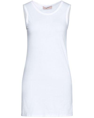 Twin Set Short Dress - White