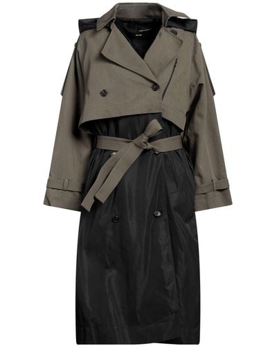 Isabel Benenato Overcoat & Trench Coat - Black