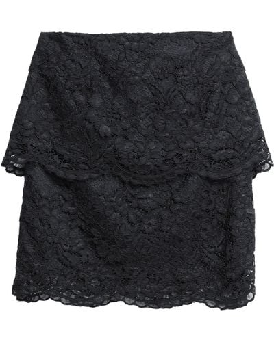 Elisabetta Franchi Midi Skirt - Black