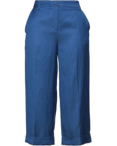 My Twin Pantaloni Cropped - Blu