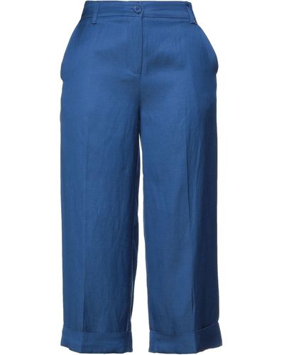 My Twin Cropped Trousers - Blue