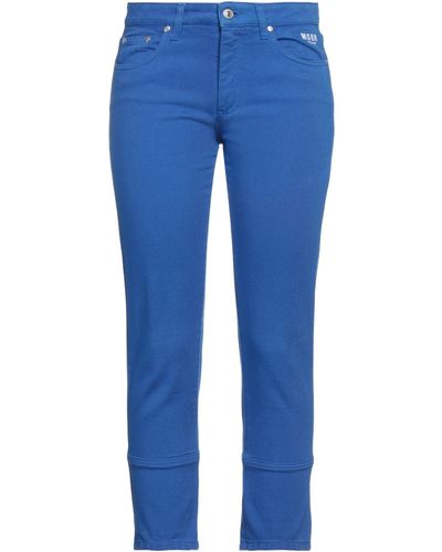MSGM Cropped Jeans - Blu