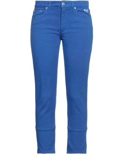 MSGM Cropped Jeans - Blau