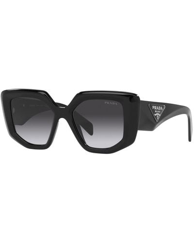 Prada Pr14zslarge occhiali da sole per donne - Nero