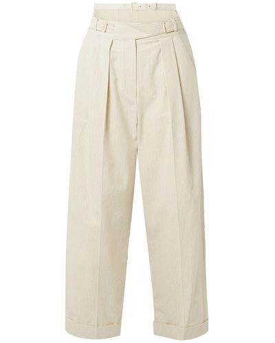 Pushbutton Trouser - Natural