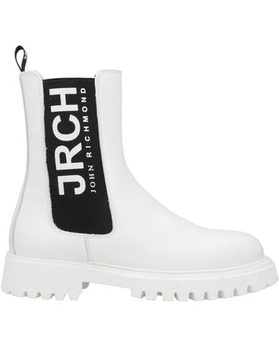 John Richmond Ankle Boots - White