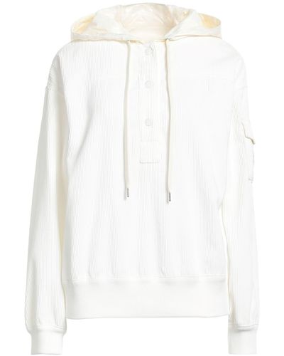 Moncler Ivory Sweatshirt Polyester, Polyamide, Elastane - White