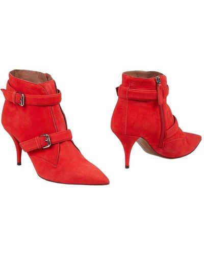 Tabitha Simmons Ankle Boots - Red
