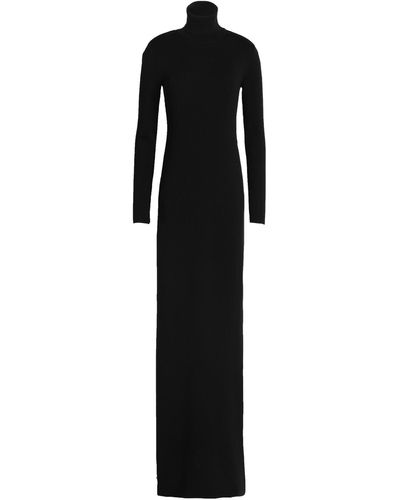 Saint Laurent Maxi Dress Wool - Black