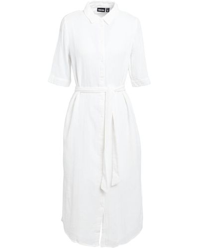 Pieces Midi Dress - White