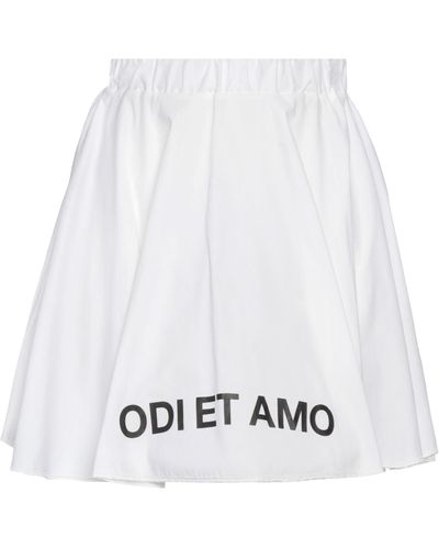 Odi Et Amo Mini Skirt - White