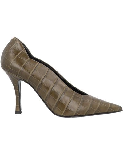 Couture Court Shoes - Grey