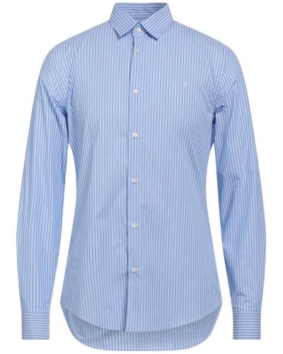 Trussardi Azure Shirt Cotton, Elastane - Blue
