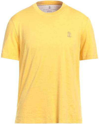 Brunello Cucinelli T-shirts - Gelb