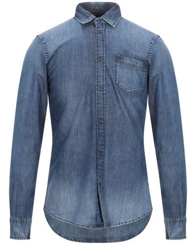 Trussardi Camicia Jeans - Blu