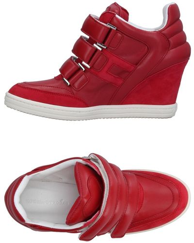 Katie Grand Loves Hogan Trainers - Red