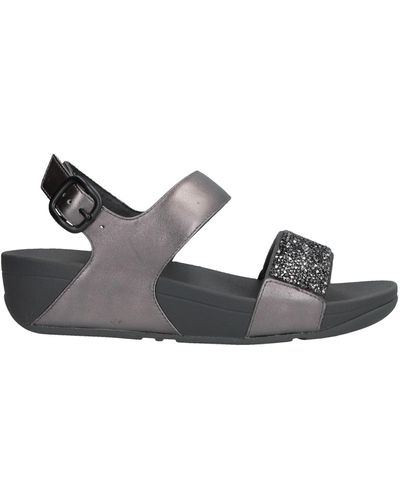 Fitflop Sandals Soft Leather, Textile Fibers - Metallic