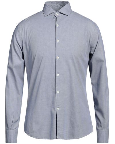Brooksfield Slate Shirt Cotton - Blue