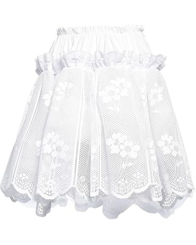 YUHAN WANG Mini Skirt - White