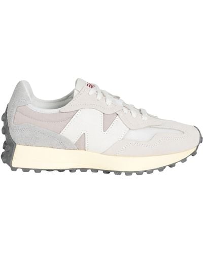 New Balance 327 Trainers Textile Fibres, Leather - White