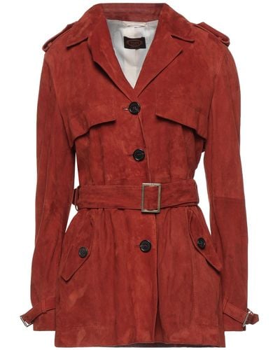 Tod's Overcoat & Trench Coat - Red