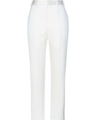 Haider Ackermann Pants Linen, Rayon - White