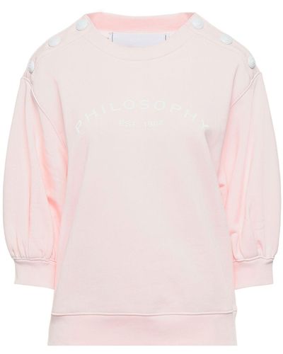 Philosophy Di Lorenzo Serafini Light Sweatshirt Cotton - Pink