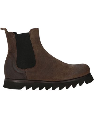 Ernesto Dolani Dark Ankle Boots Leather - Brown