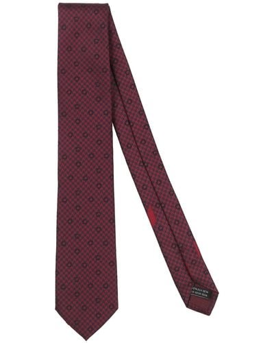 Ferragamo Corbata y pajarita - Morado