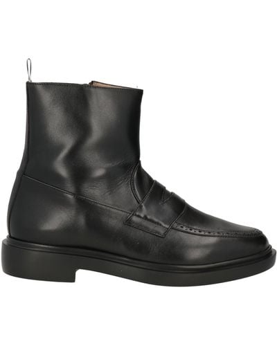 Thom Browne Ankle Boots Calfskin - Black