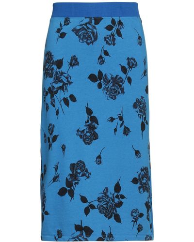 RED Valentino Midi-Rock - Blau