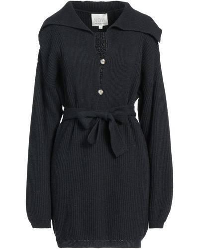 N.O.W. ANDREA ROSATI CASHMERE Mini Dress Wool, Viscose, Cashmere, Nylon - Black
