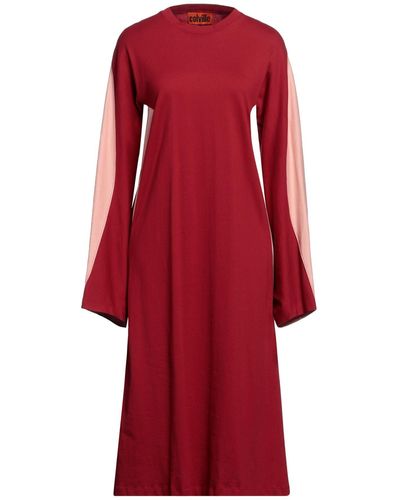 Colville Midi Dress - Red