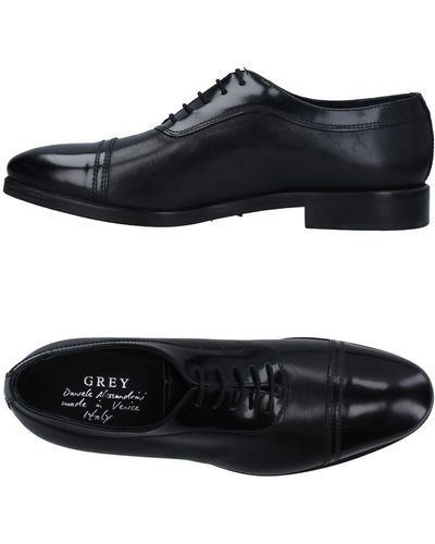 Grey Daniele Alessandrini Lace-up Shoes - Black