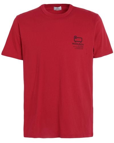 Woolrich T-shirts - Rot